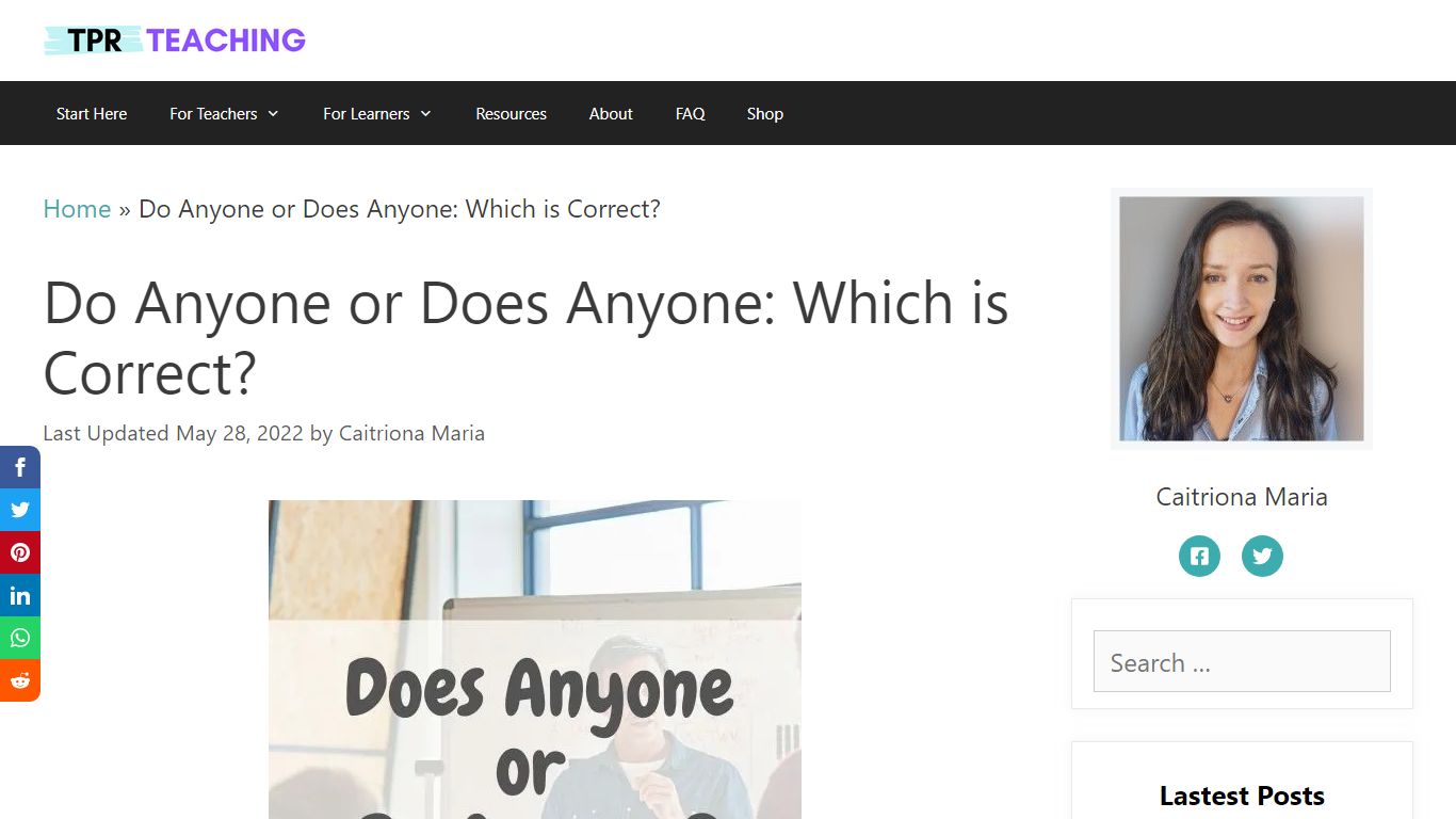 Do Anyone or Does Anyone: Which is Correct? | TPR Teaching